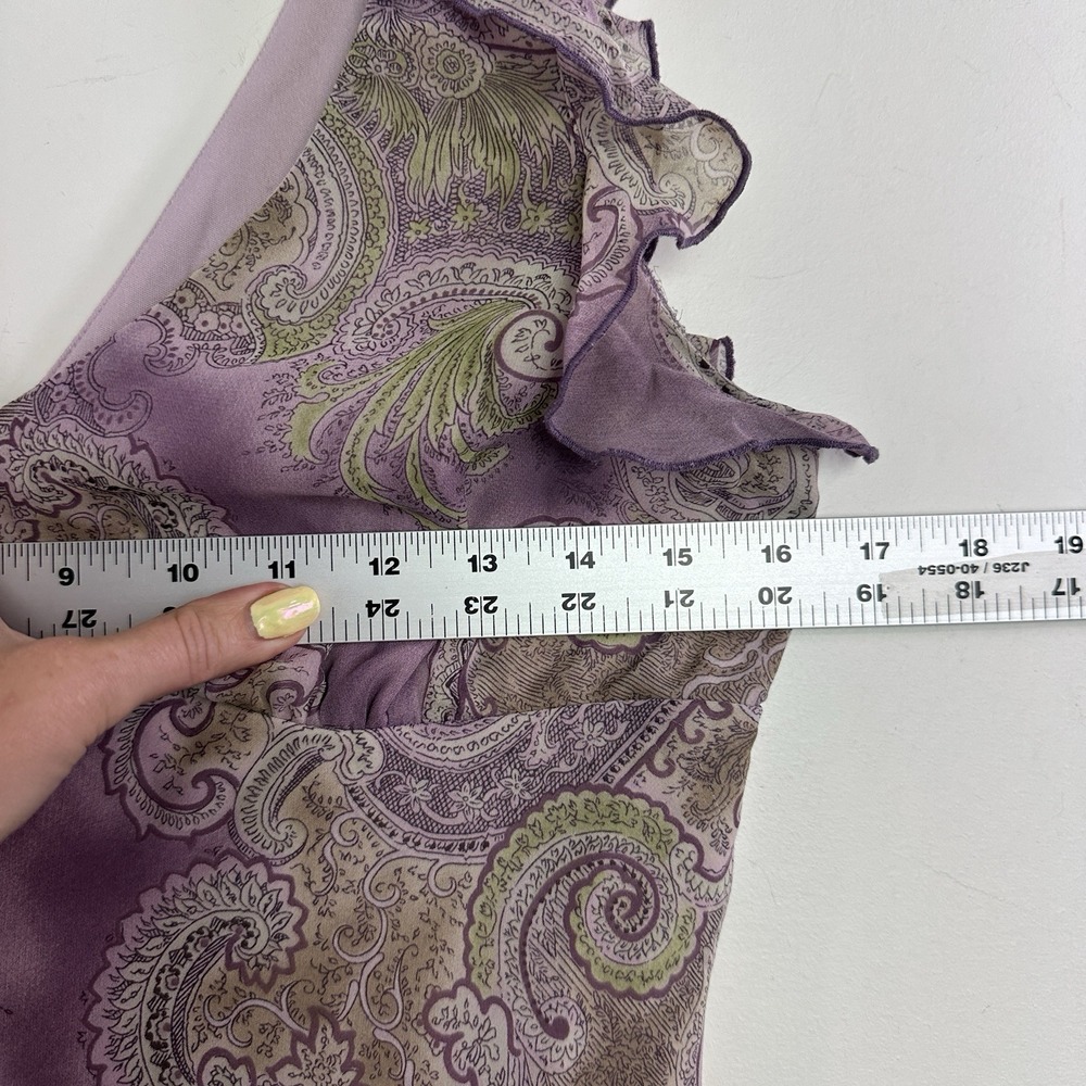 Vintage Y2K Babydoll Dress Sz 9 Floral Fairy Dainty Feminine Romantic Midi - Picture 6 of 8
